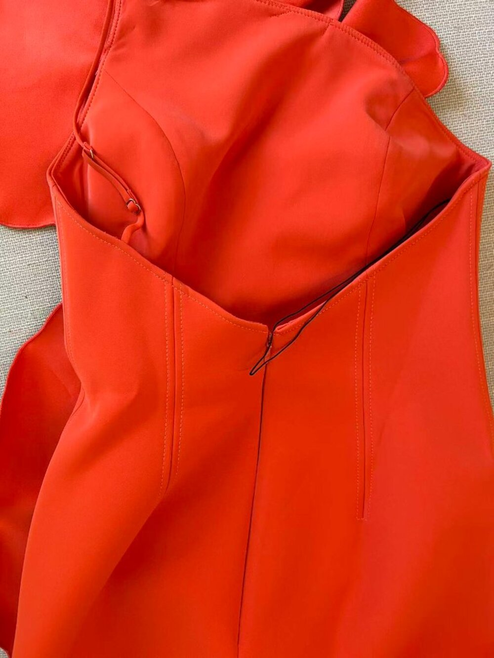 NEW Acler Oake Mini Dress AU6/US2 Rosso Orange Cocktail Party Event AU6/US2 - Picture 11 of 11
